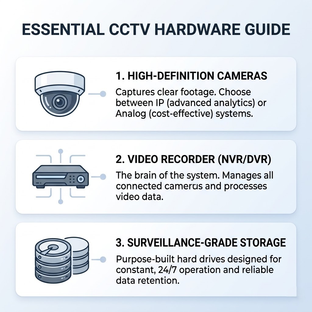 Core Hardware: CCTV Camera Requirements