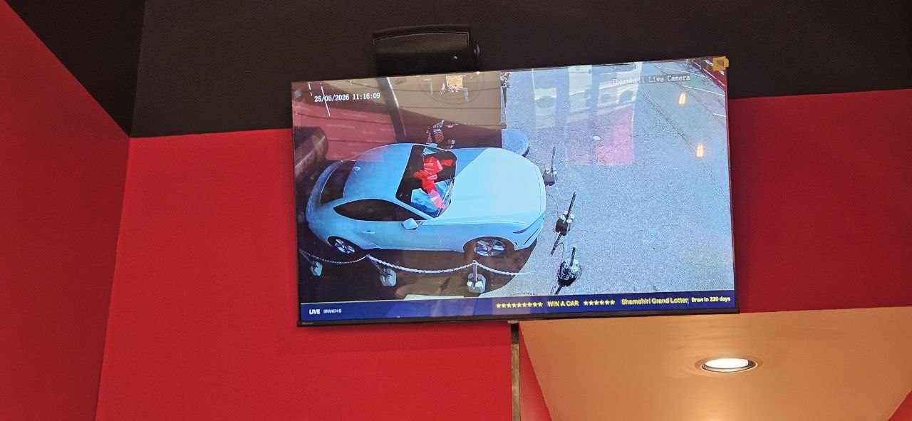 Live Security Camera Display Installation